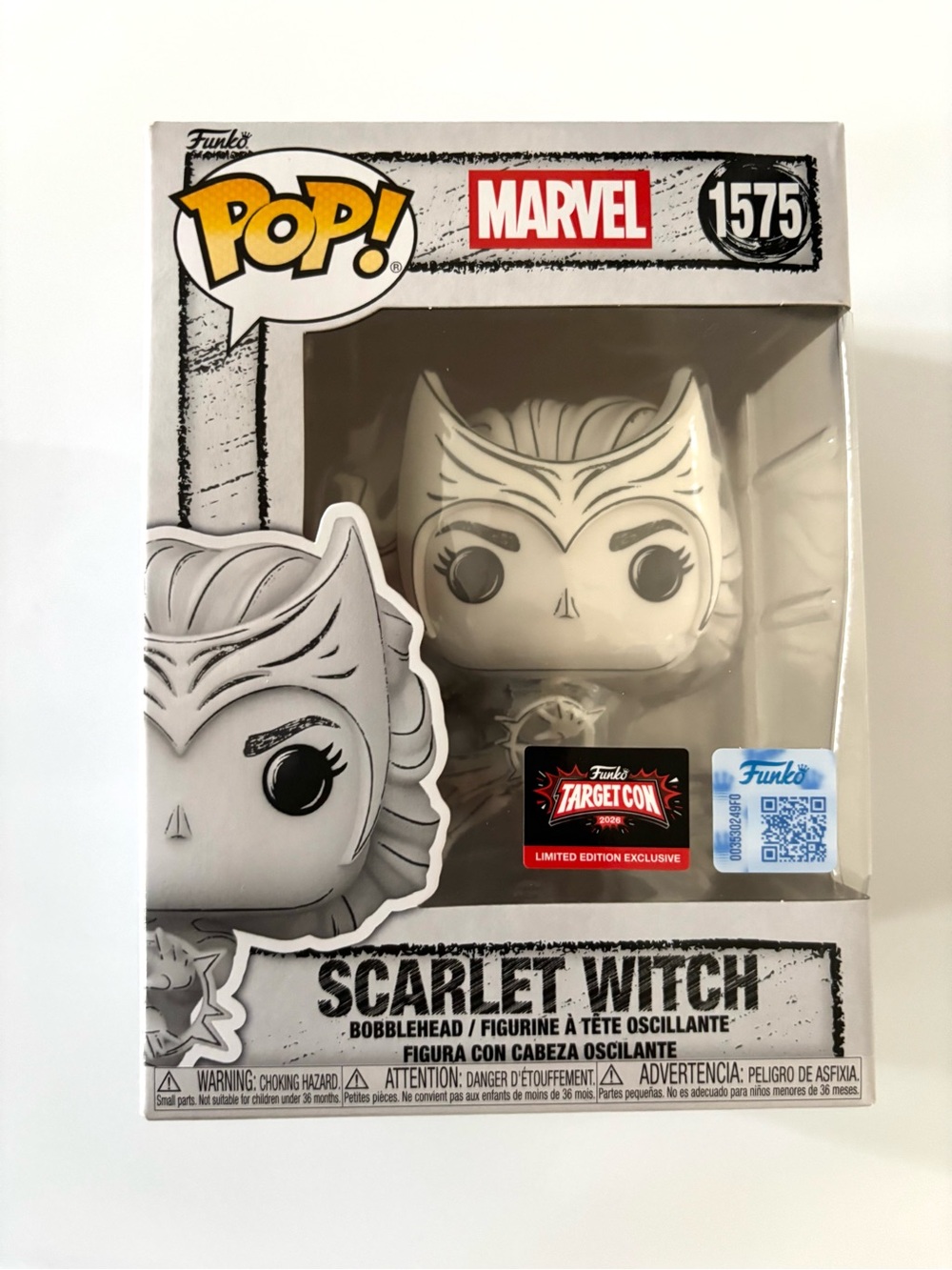 Funko Pop Marvel Scarlet Witch #1575 Sketched TargetCon Exclusive